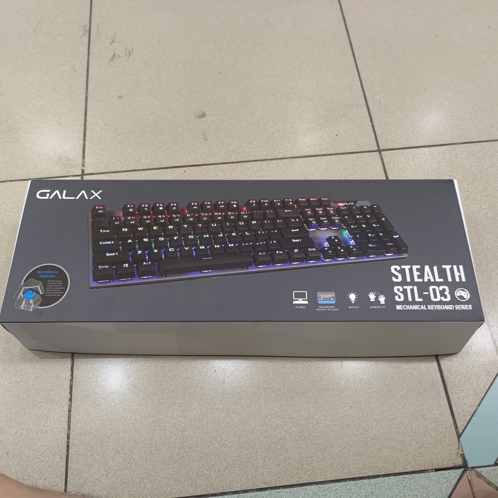 GALAX STEALTH STL-03 Blue Switch Wired Mechanical Gaming Keyboard USB