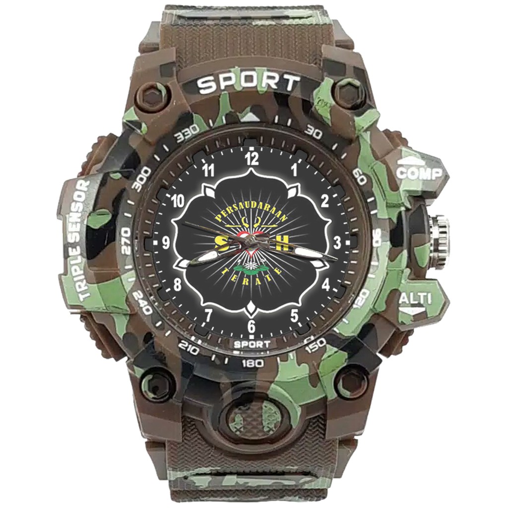 {Istimewa} Jam Tangan PERSAUDARAAN SETIA HATI TERATE - SH 9 Coklat Army Water Resistant