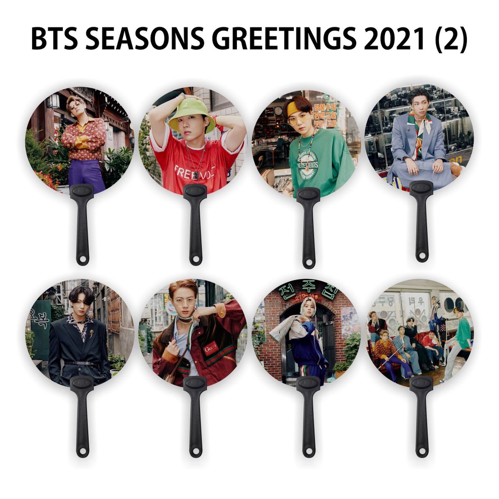 [READY STOCK] KIPAS TANGAN / HANDFAN BTS SEASONS GREETINGS 2021 VER 2 - SOUVENIR KPOP UNOFFICIAL