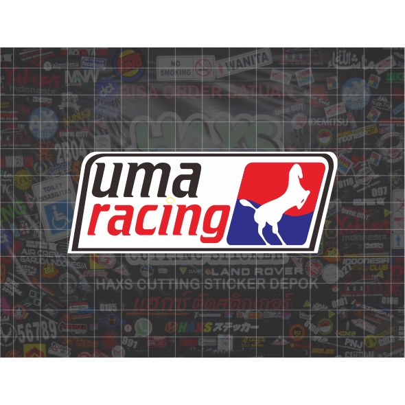 Cutting Sticker Uma Racing Ukuran 10 Cm Untuk Motor Mobil