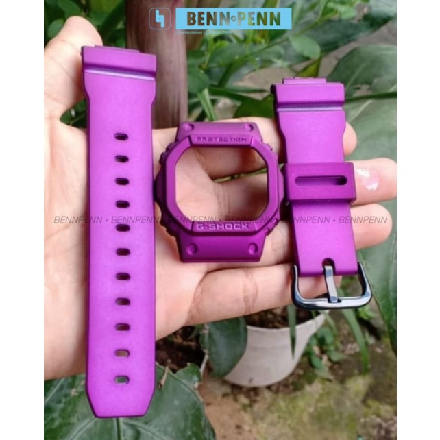 BEZEL STRAP JAM TANGAN CASIO G SHOCK DW 5600 UNGU MANJA