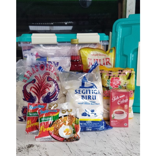 paket sembako free container box
