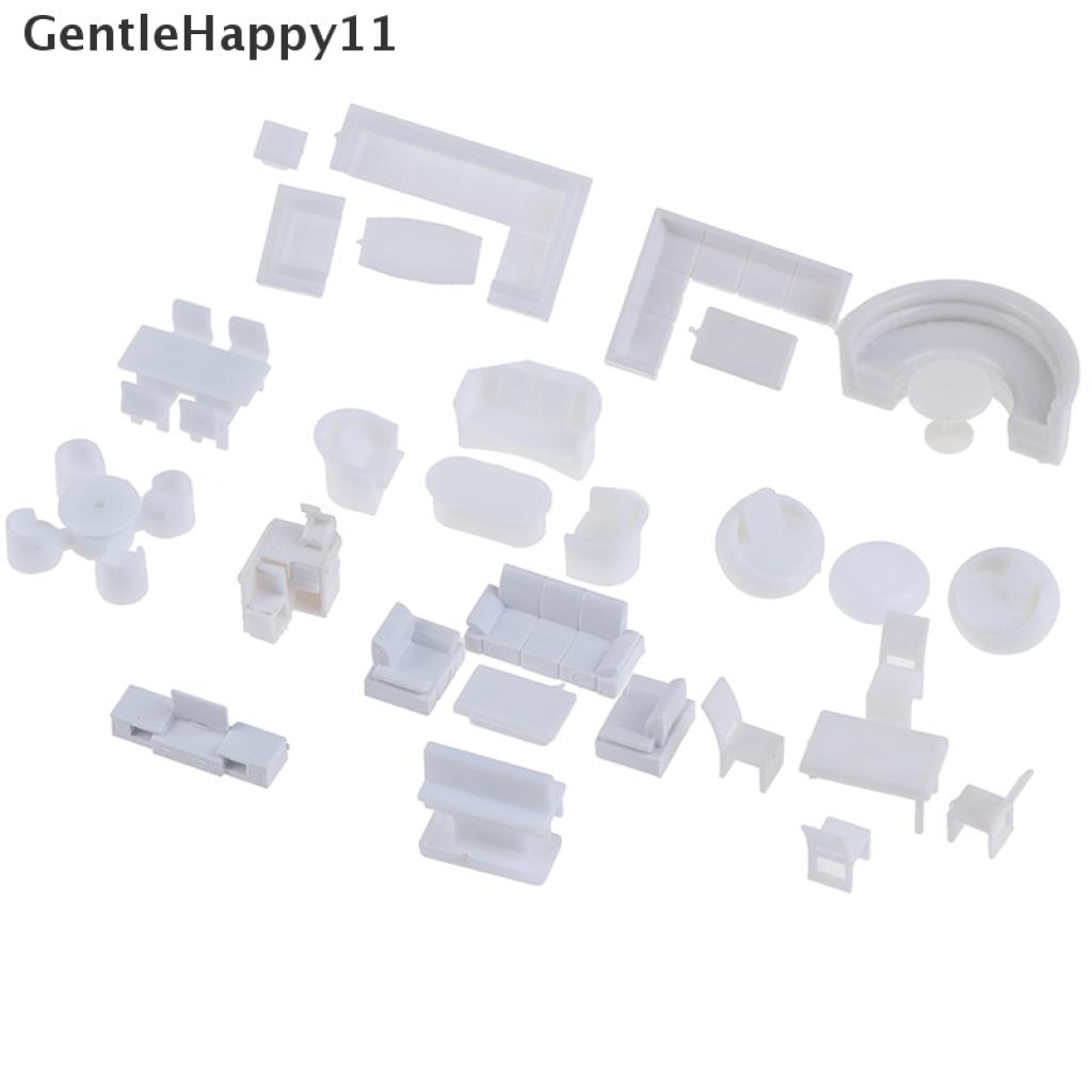 Gentlehappy Desain layout Arsitek model Mebel sofa model set Mainan Skala1Per75