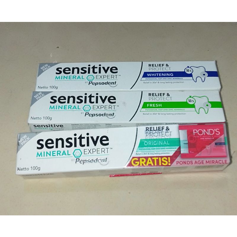 sensitive mineral expert by Pepsodent 100g pasti gigi untuk gigi sensitif