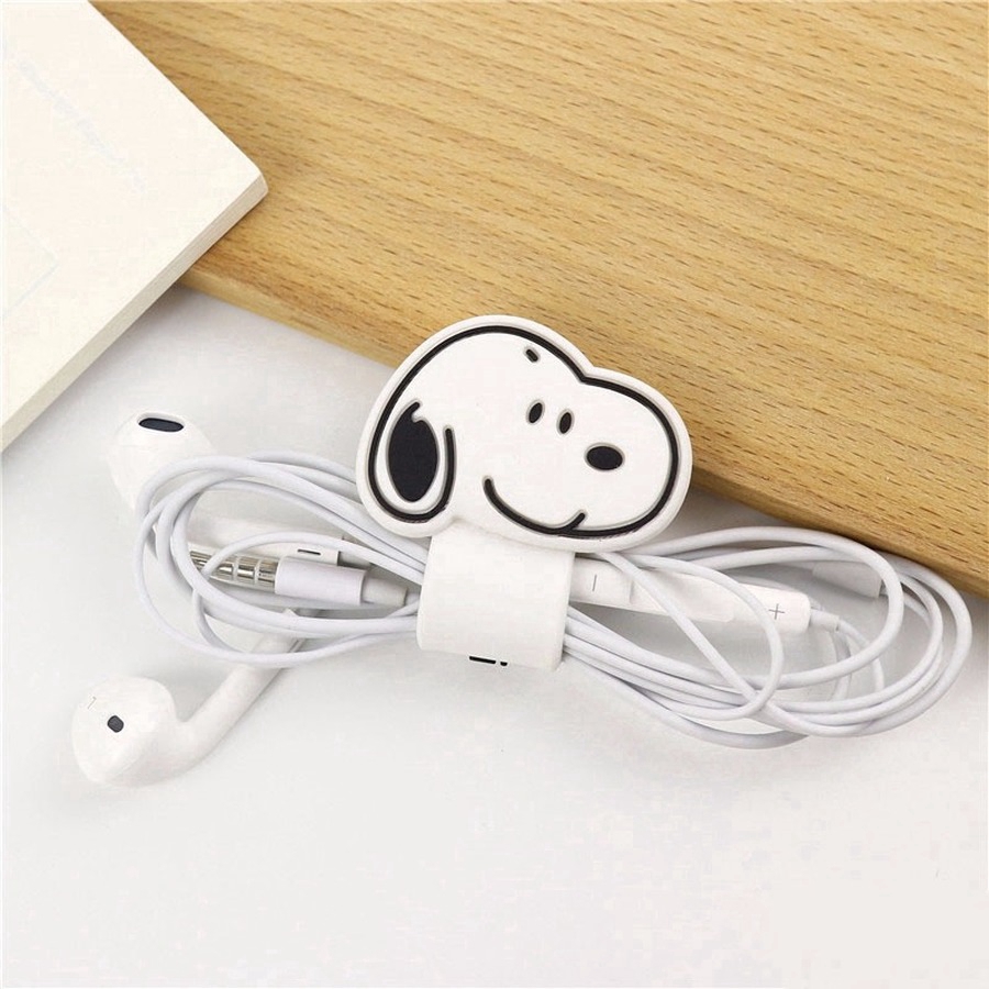 Holder Pelindung Kabel Earphone Desain Kartun Lucu