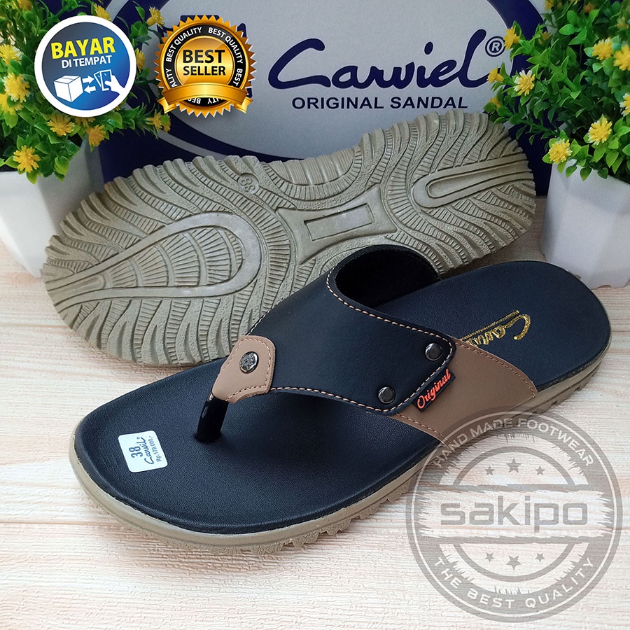 PROMO 4.4 MEGA SALE !! SANDAL JEPIT CANVIL NYAMAN DIPAKAI / SAKIPO
