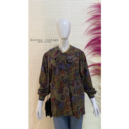 vintage blouse korea import