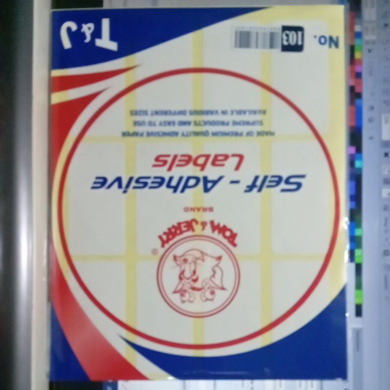 Label Nama Undangan Tom&Jerry no.103