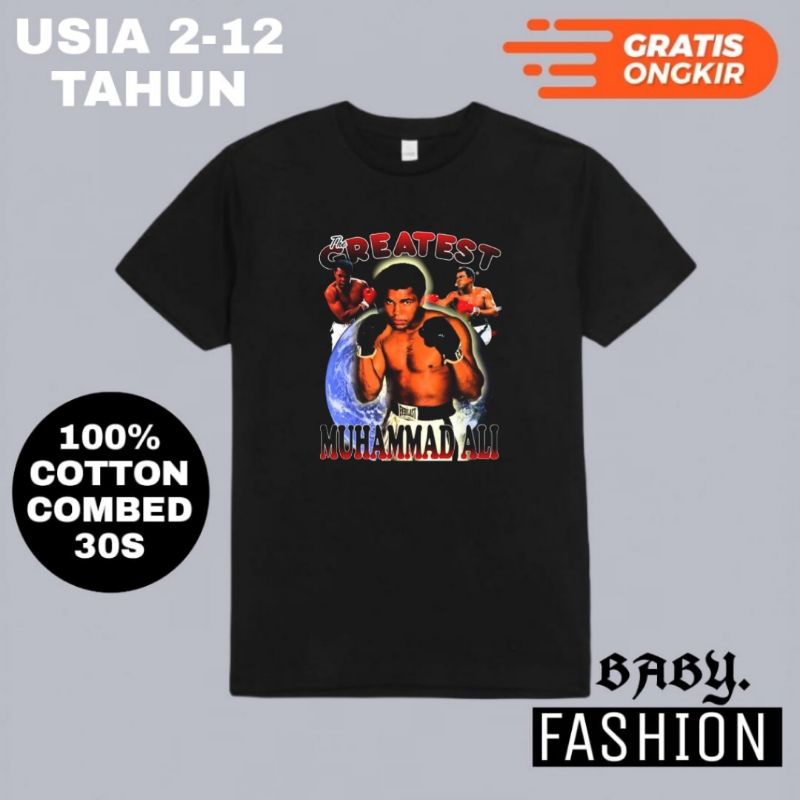BAJU ANAK KAOS Mike Tyson / TSHIRT BABY KIDS UFC WWE BOXING TEE VINTAGE / BAYI ANAK LAKI LAKI PEREMP