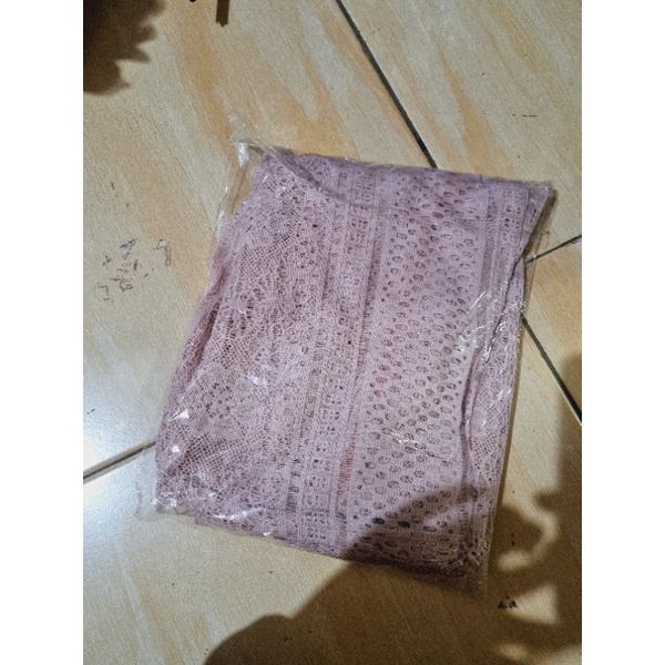 OUTER BROKAT KERUT// KARDIGAN BRUKAT // ATASAN BRUKAT KERUT // KARDIGAN OVERSIZE-Nudepink