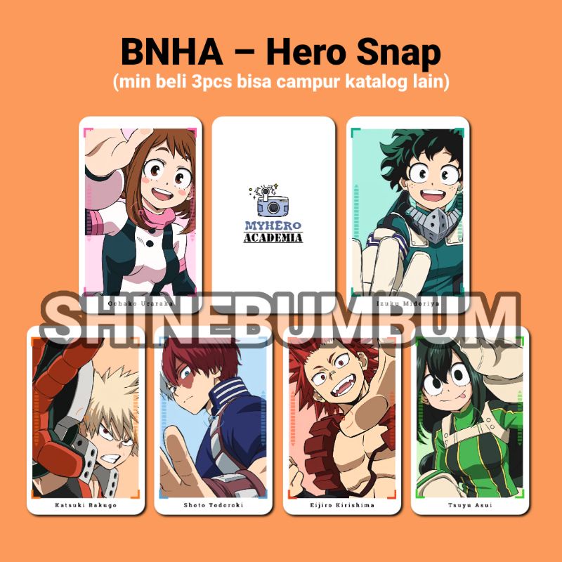 Photocard Anime Boku no Hero Academia – Hero snap