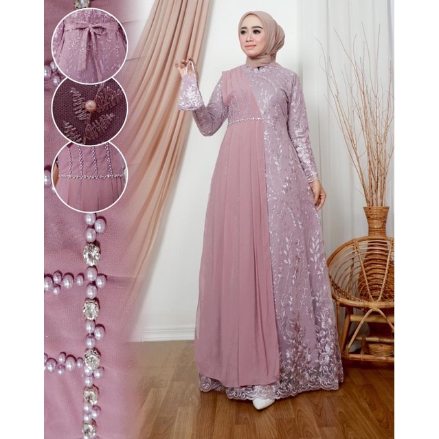 GAMIS DEVANA|GAMIS PESTA|GAMIS TERBARU|GAMIS KONDANGAN|GAMIS TILLE JUMBO|