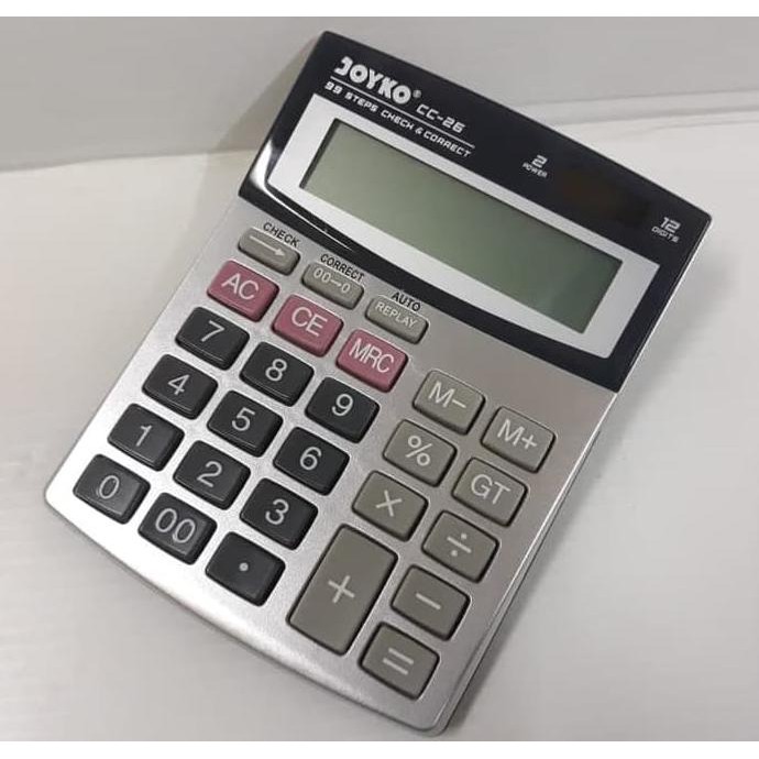 

Termurah Kalkulator 12 Digits Joyko Cc-26 Check & Correct Offic