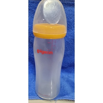 Botol susu pigeon wide dan slim neck preloved, dot pigeon baru mangkuk dan sendok set pigeon baru