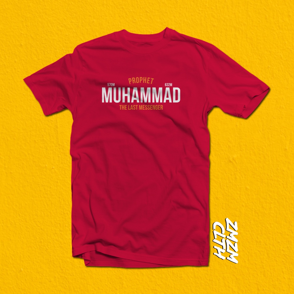 Kaos Dakwah Nabi Muhammad Islami Muslim-MERAH