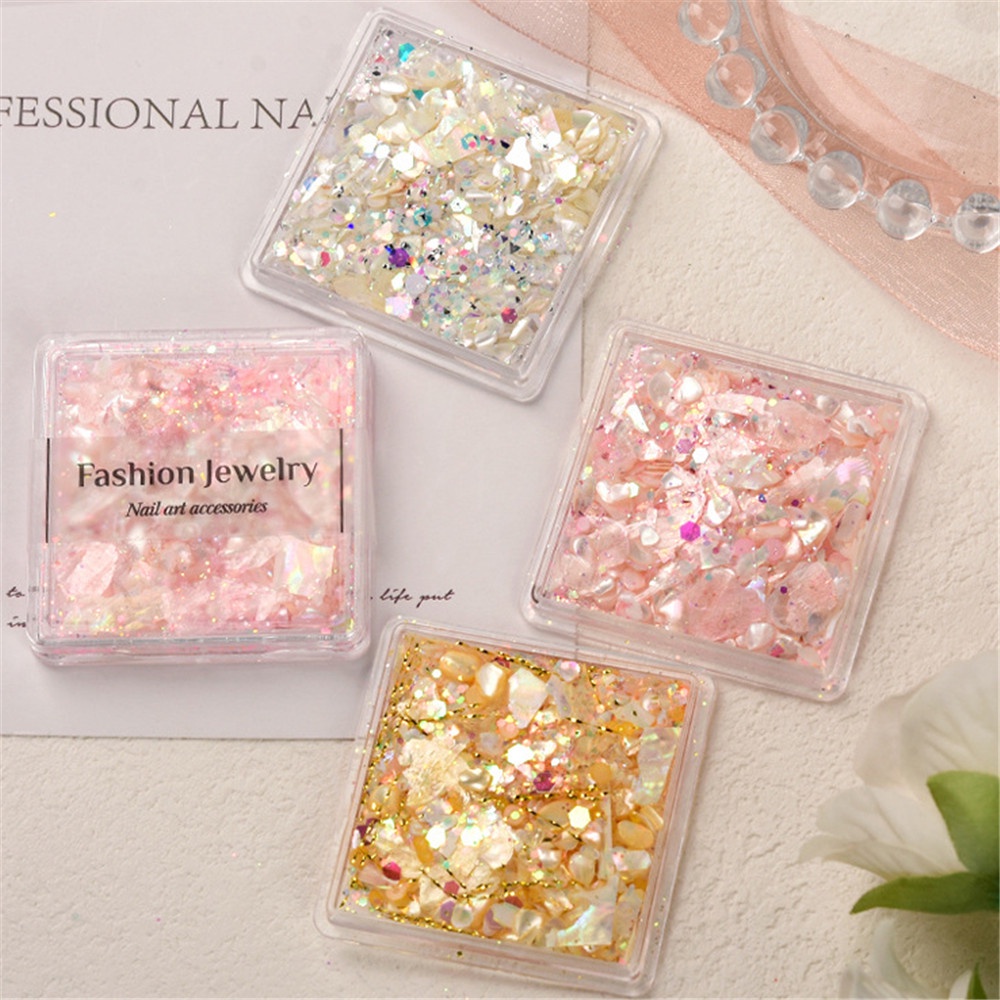 【COD Tangding】Set Kristal Berlian Imitasi Ultra Tipis Untuk Nail Art DIY