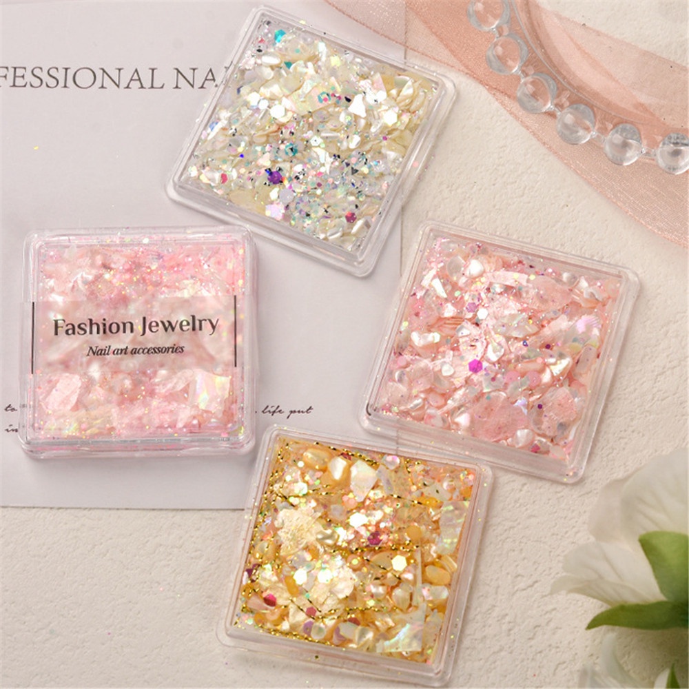 【COD Tangding】Set Kristal Berlian Imitasi Ultra Tipis Untuk Nail Art DIY