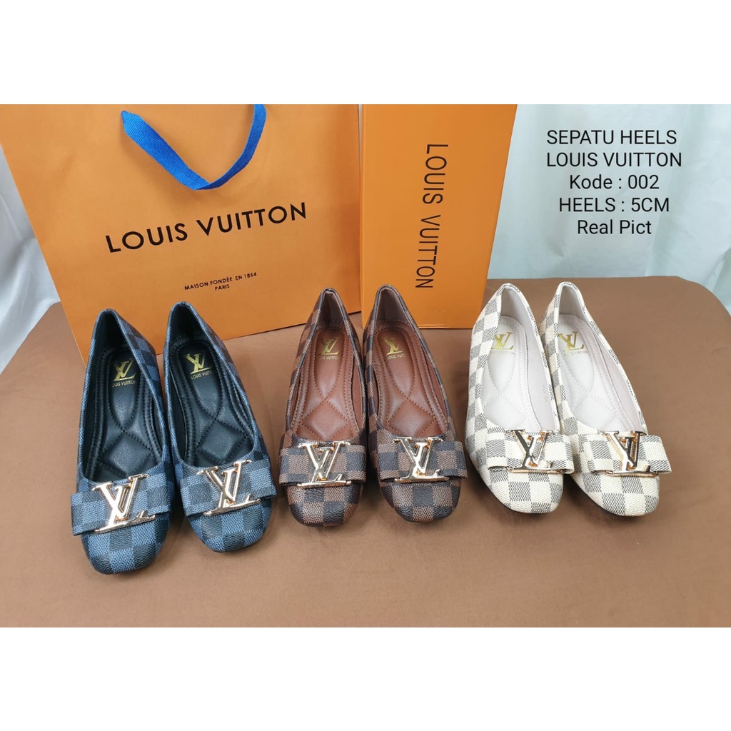SEPATU WANITA WEDGES KULIT SHOES 002