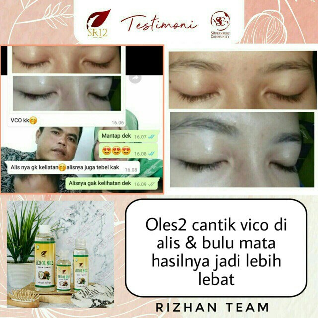 VCO MINYAK KELAPA MURNI SR12 / VICO VIRGIN COCONUT OIL 60ml / 100ml / 250ml / 60 Kapsul Official