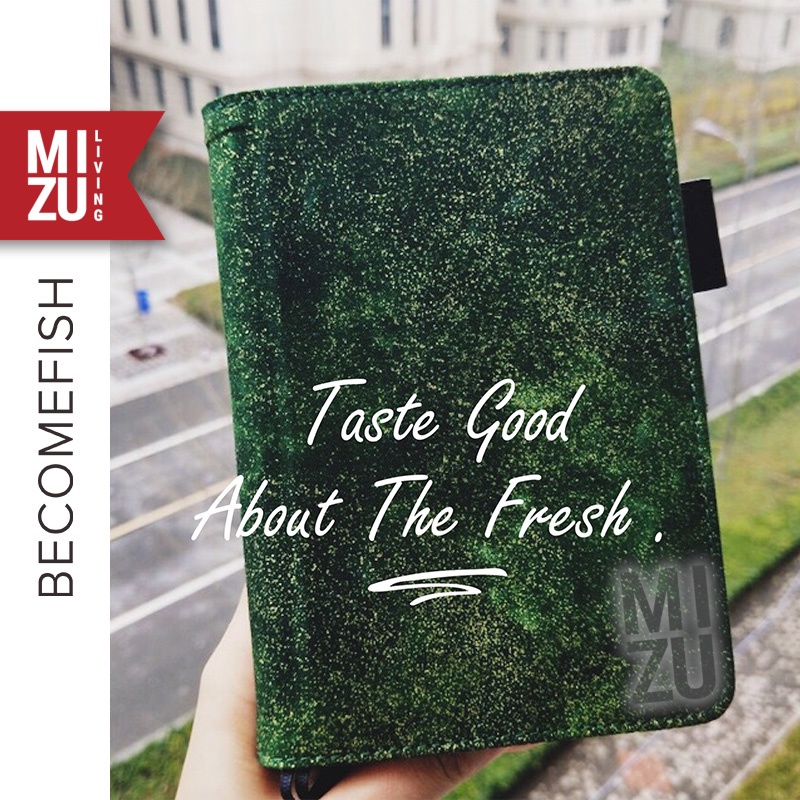

BECOMEFISH MOSS A5/A6 160PAGES NOTEBOOK BUJO Bullet Journal Fountain Pen Friendly