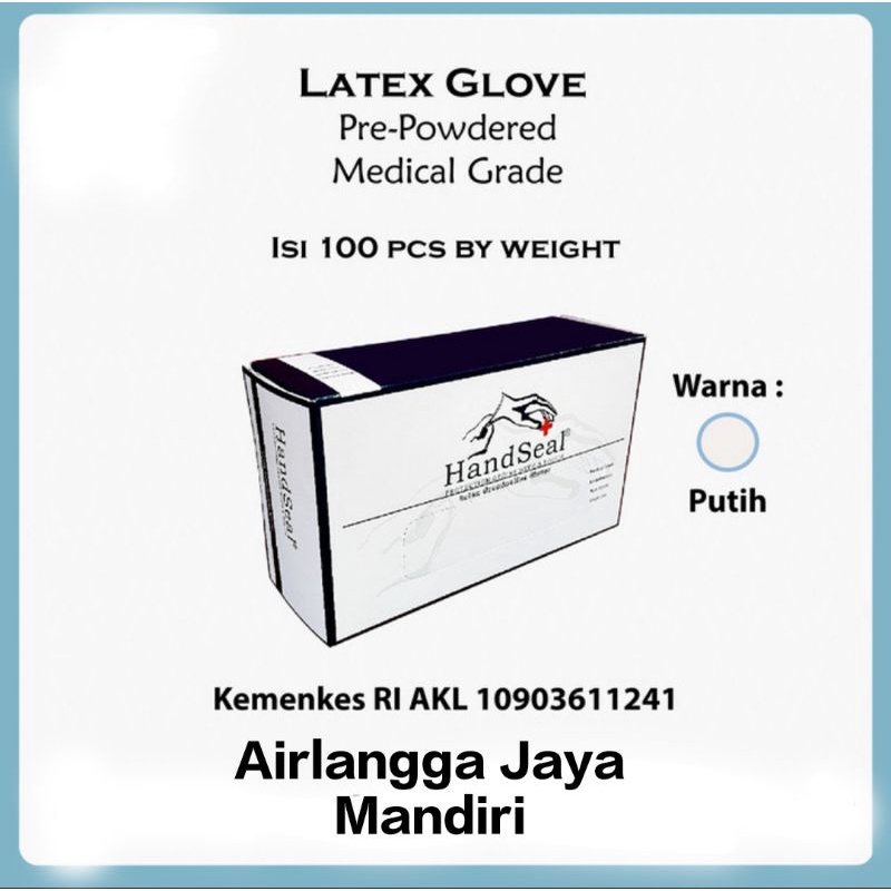 Sarung Tangan Latex Safe Glove POWDERED