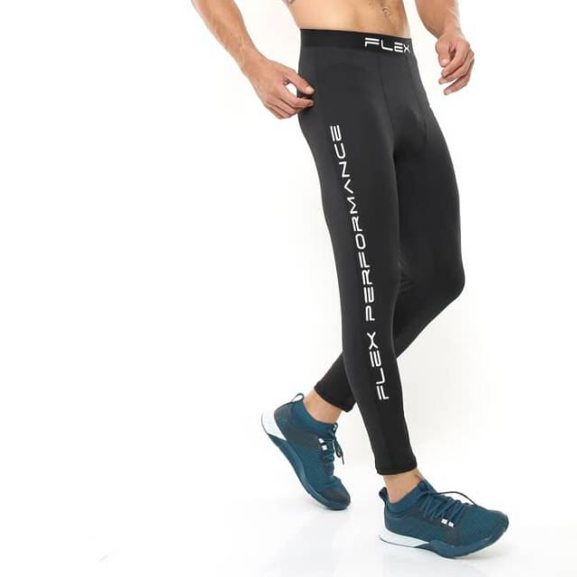 FHS-005HT Celana legging sport fitness bodyfit FLEX hitam