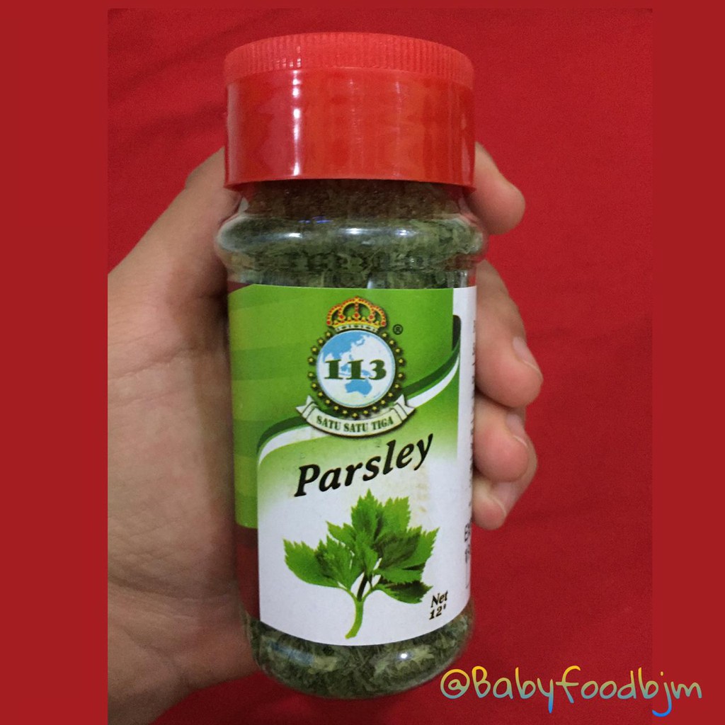 113 bumbu tabur Parsley bubuk satu satu tiga 12 gram