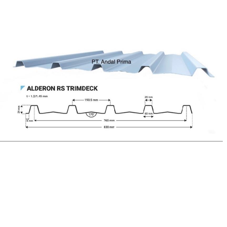 Special Price.. Atap Alderon RS Type Trimdeck / Trimdek - Alderon Single Wall Corrugated