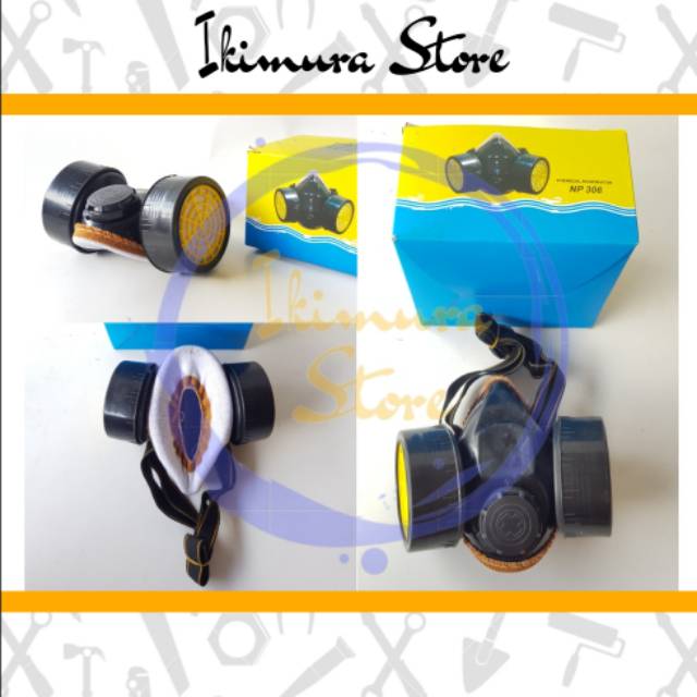 Masker Obat Double/Masker chemical/Masker asap anti debu / anti polusi