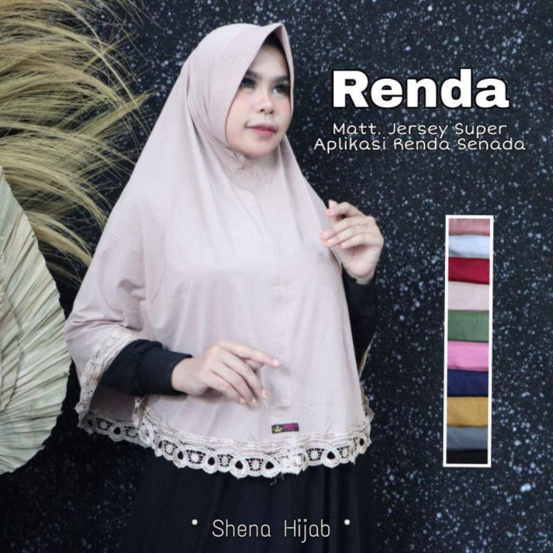Hijab Instan renda rempel ori shena hijab