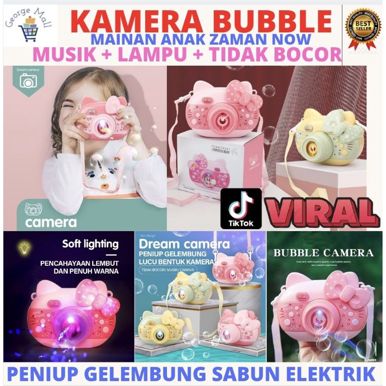 MAINAN KAMERA BUBBLE KAMERA GELEMBUNG CAMERA BUBBLE MUSIK LAMPU MAINAN SABUN ANAK BABEL BABBEL ANAK