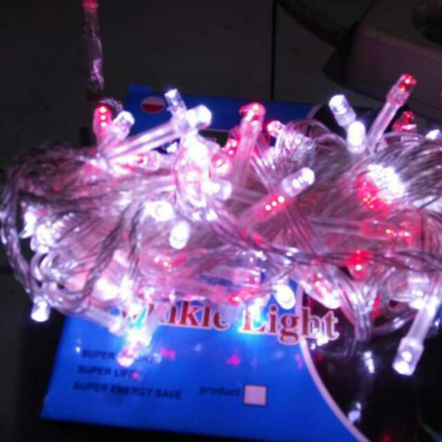 Tumblr 10 meter warna led Merah putih