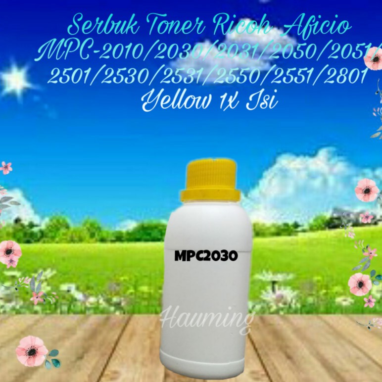 Serbuk Toner Ricoh Aficio MP C2010 C2030 C2031 C2050 C2051 C2501 C2530 C2551 C2801 Yellow 1x Isi