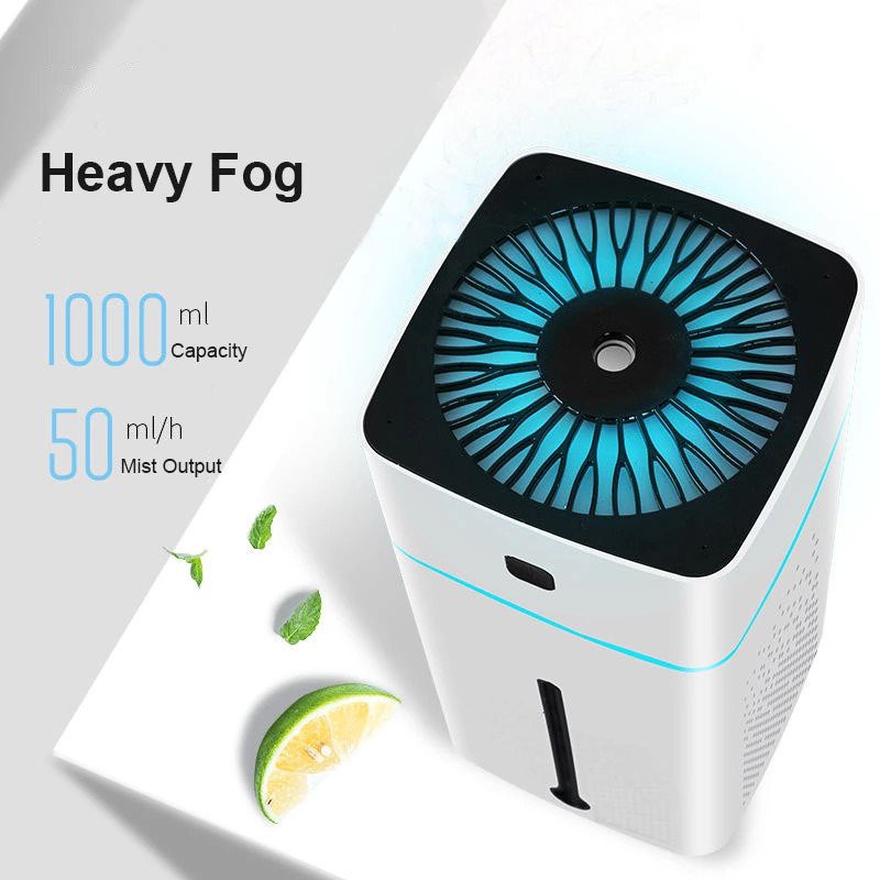 Humidifier Kapasitas Besar 1000ml 1 Liter Aromatherapy Diffuser RGB 1L 1000 ml