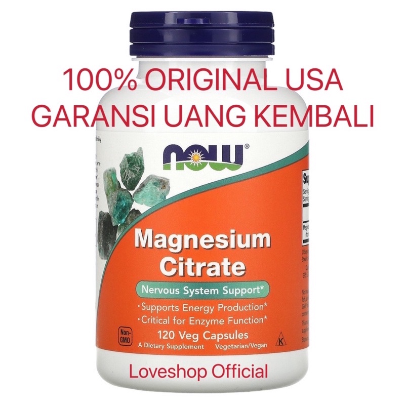 NOW Magnesium Citrate isi 120 veg capsules 100% ORIGINAL vit zinc vitamin d d3 a b c quatro formula 
