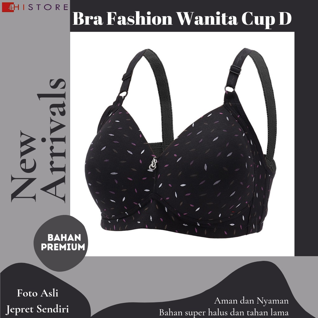 Bra BH JUMBO CUP D Fashion Wanita Bra wanita Premium Busa Tipis Tanpa Kawat Sangat Nyaman 8037