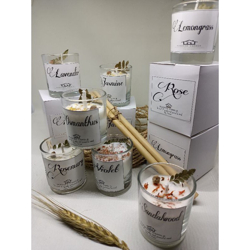 Premium Scented Candle Lilin Aromatherapi Dalam Gelas Lilin Aroma Terapi Murah