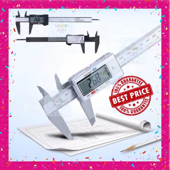 

Jangka Sorong Digital Vernier Caliper Lcd Sigmat 150 Mm Plastik!
