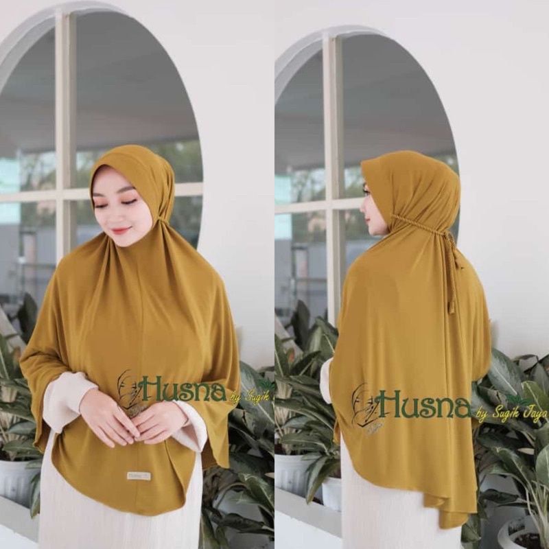 SAHARA HUSNA BY SUGIHJAYAHIJAB  HIJAB JUMBO BERGO TALI TAMBANG INSTAN HIJAB KERUDUNG LANGSUNG