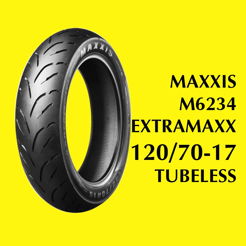 MAXXIS EXTRAMAXX 120/70-17.BAN TUBELESS SOFT COMPOUND NEW VIXION