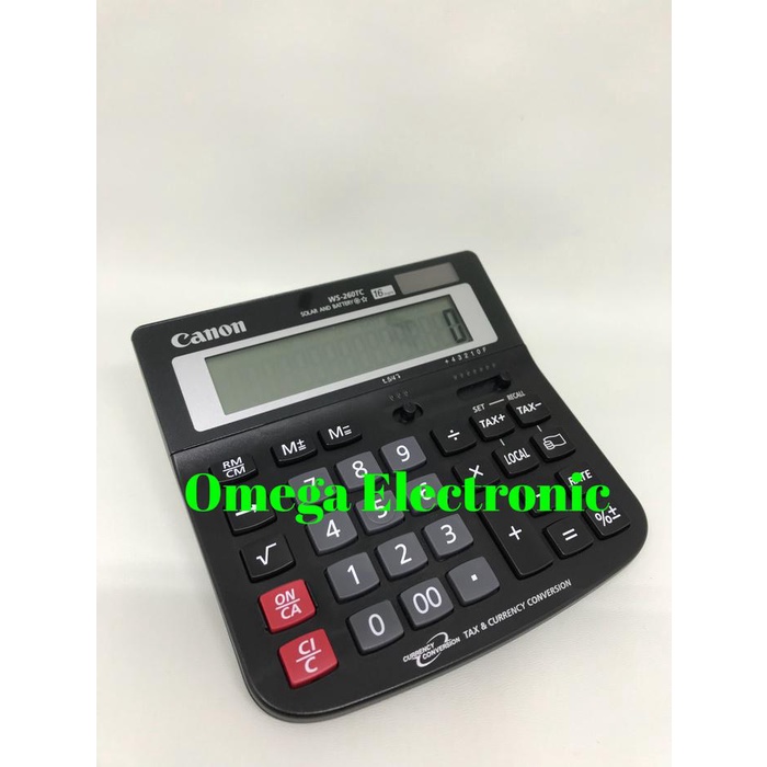 

PROMO! Canon Calculator WS-260TC - Kalkulator Meja Desktop Office 16 Digits |Kalkulator
