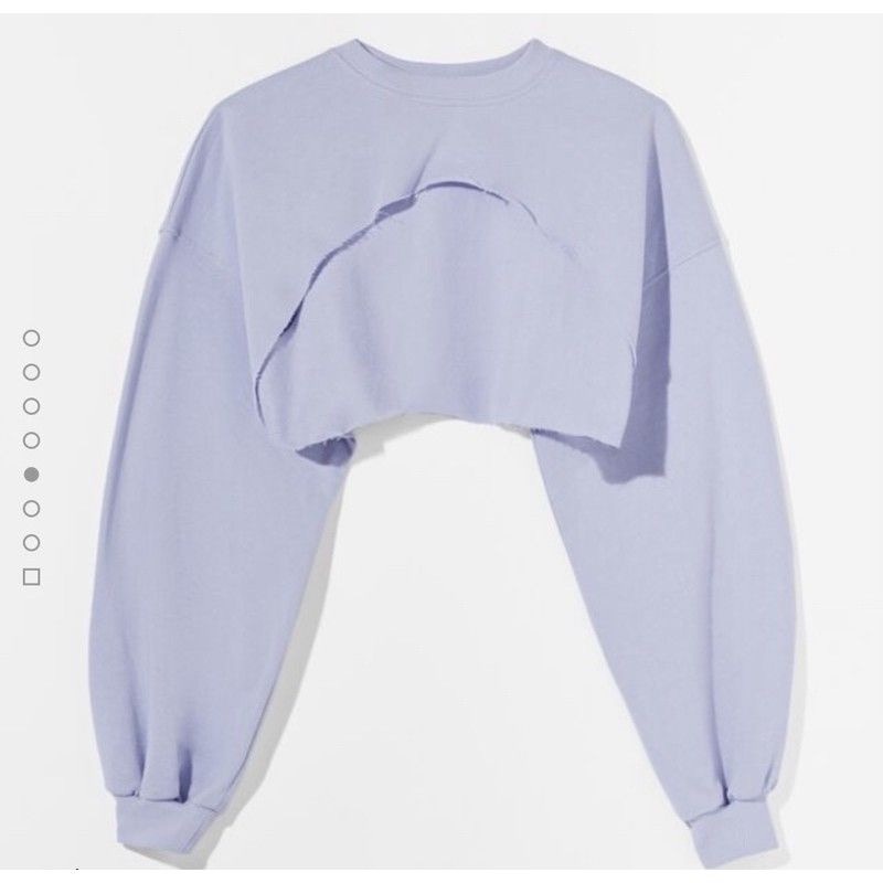 PREKTUS - ZFS OOTD wanita Sweater Crop HANNA / ROSEROCK FLEECE TREND SWEATER / Switer penutup dada /