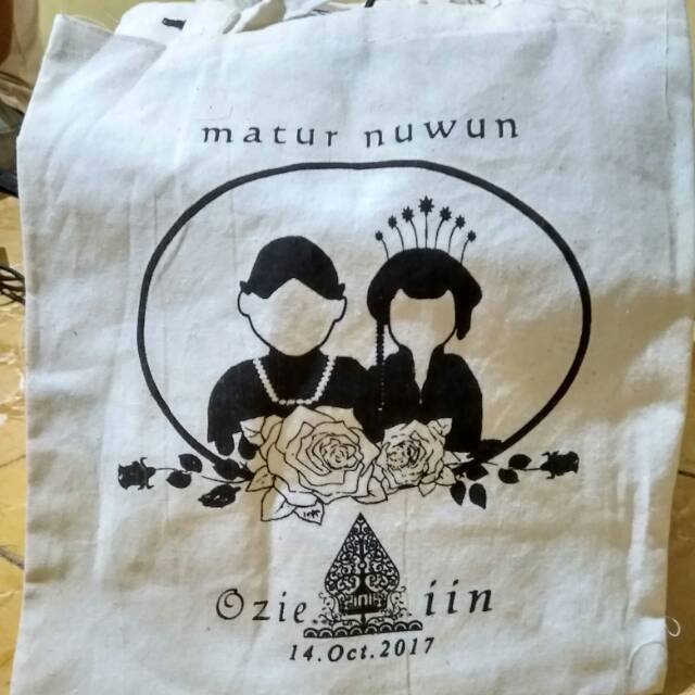 Tas blacu tas souvenir souvenir pernikahan souvenir blacu tas jinjing tote bag