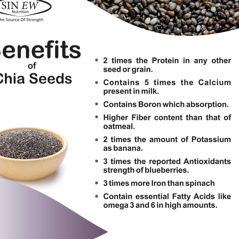 

[✡Q894> Black Chia Seed Mexico Organic 200 Gram