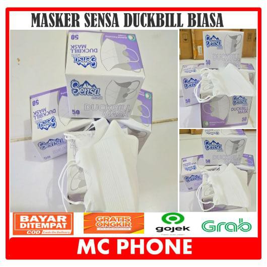 Masker Duckbill SENSA Earloop 50pcs-HITAM