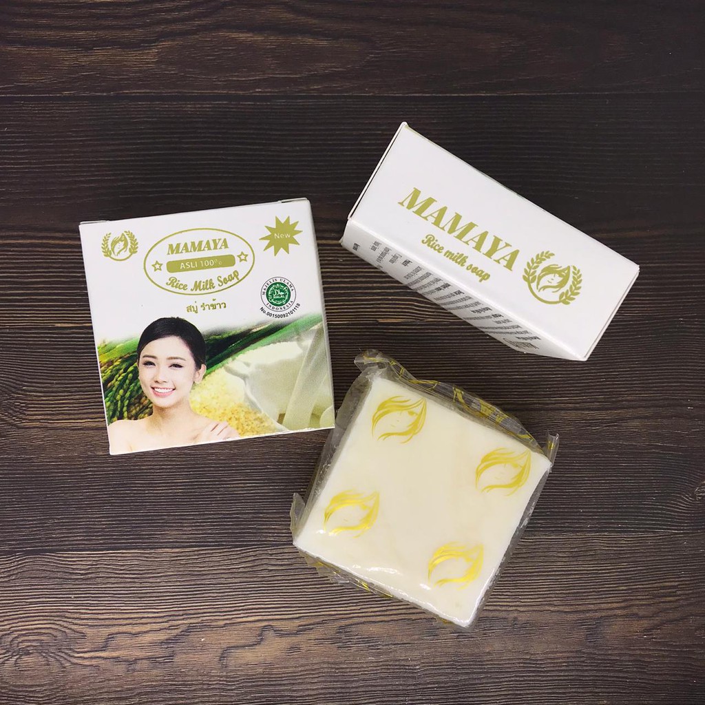 Sabun Susu Beras Thailand Mamaya Sabun Pemutih Kulit Wajah &amp; Badan Thailand BPOM Original