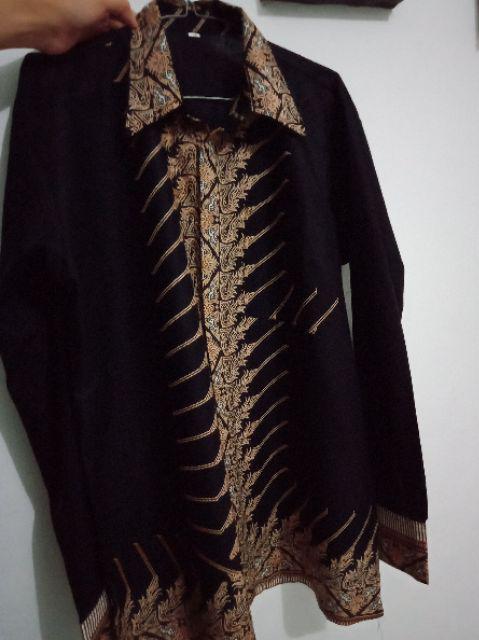Terlaris Serut Genes Jelita Tunic Navbor Yelbor Whitbor Creambor Tunik Batik Modern Hrb030 Dolbi Dob