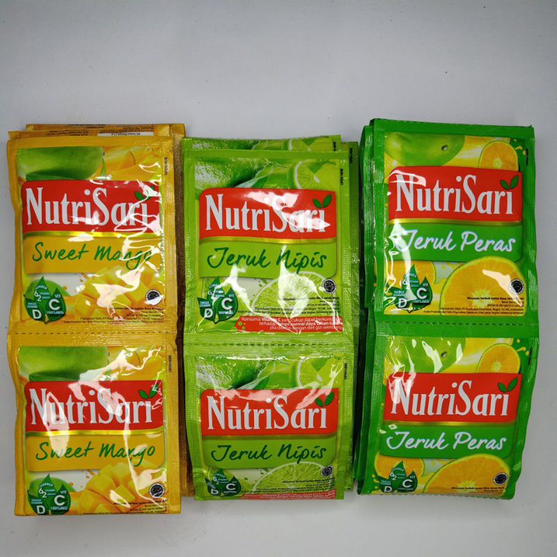 

Nutrisari Minuman Bubuk Instan Renceng 14gr isi 10 Sachet