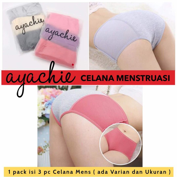 ✨LACIKOSME✨ AYACHIE CELANA DALAM MENSTRUASI - CELANA DALAM WANITA CD MENS WATERPROOF