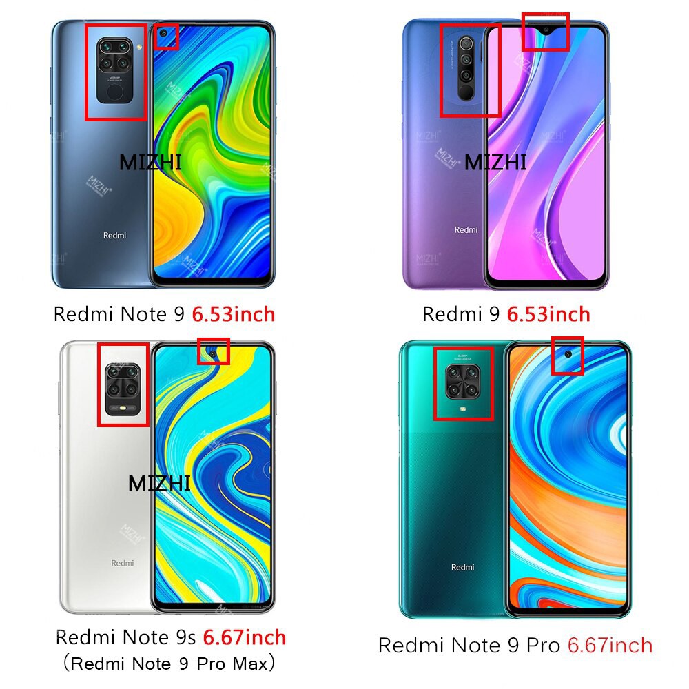 Pelindung Layar Tempered Glass Redmi Note 9 + Pro 2 in 1